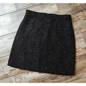 ANN TAYLOR Gold & Black Knit Skirt Size 8